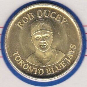 Canadian Spirit of Baseball Commemorative Gold Tone Coins Set of 4 Card Mounted